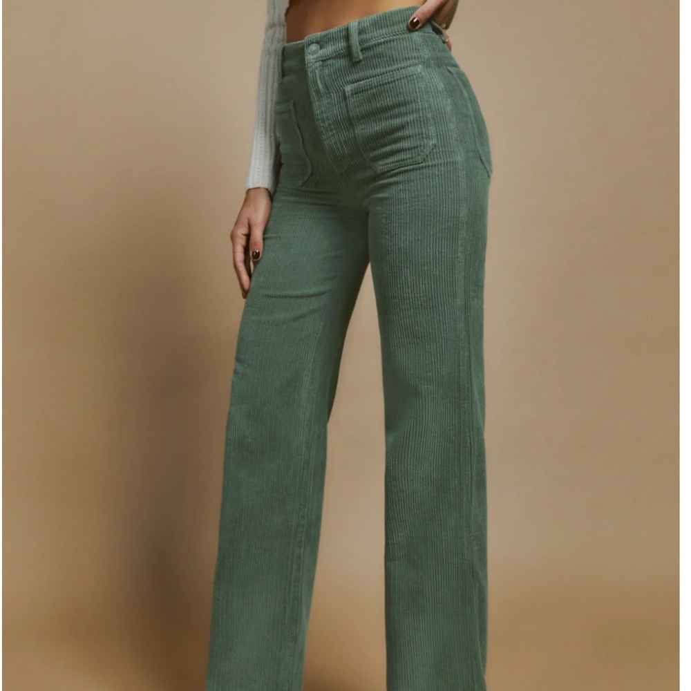 Reformation Alyssa High Rise Wide Leg Corduroy Pants